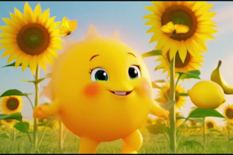 animate professional kids learning songs with voiceover
