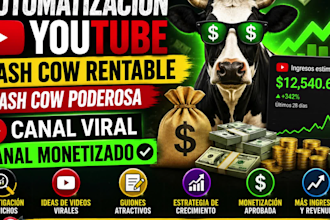 crea tu canal de youtube tipo cash cow con una estrategia de automatización