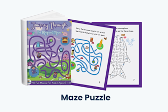 design custom kids activity books and educational workbooks