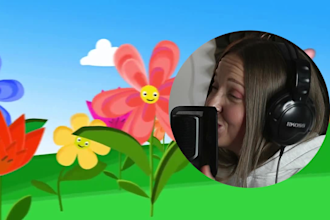sing childrens songs with real or childlike voice and write or translate lyrics