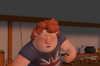 create stylized 3d character animation