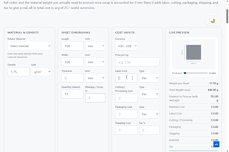 build a custom web calculator or interactive tool