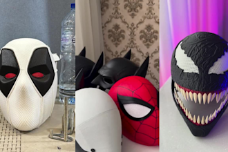 3d print and paint custom cosplay masks, helmets, armor and props