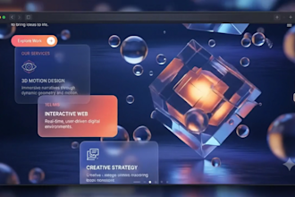 build a modern 3d animated website with interactive experiences