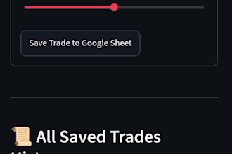build a custom trading journal web app and dashboard