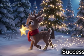 create 3d merry christmas video christmas animation kids new year cartoon video