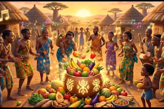 create stunning ai african folktales video animation with thumbnail