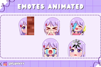 draw custom emotes, animated emotes, vtuber for stream