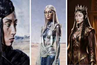 create high quality fantasy art and character design with ai