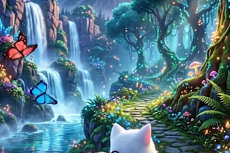 create a custom 3d animated music video or cartoon story