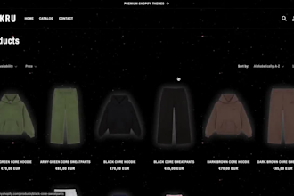 design streetwear, y2k website design for clothing brand