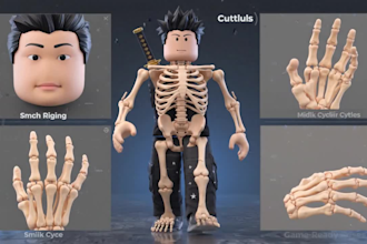 create custom roblox character animations 3d character animation r6 r15