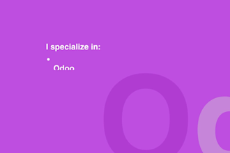 develop and customize odoo modules