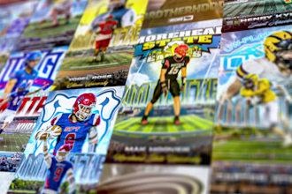 design custom football sports flyers, game posters, and jersey edits