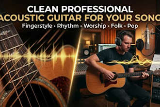 record professional acoustic guitar for your song