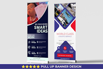 design a professional roll up banner retractable banner pull up and pop banner