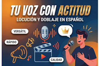 record professional voice overs and anime dubbing in spanish