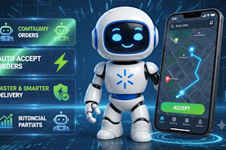 build automated doordash bot, instacart bot, spark driver bot for orders grabber