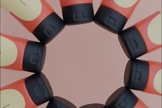 create cinematic 3d product animation for cosmetics