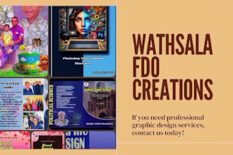 do professional graphic design and sinhala english type setting