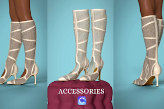 create luxury fashion accessories and realistic 3d renders