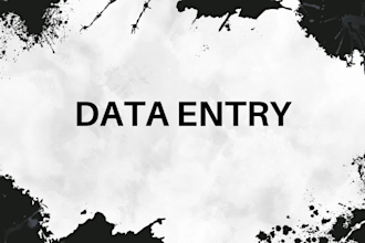 do expert data entry, data cleaning, and data management