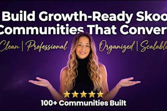 setup your skool community, course upload, branding and member management