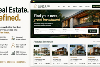 design and develop real estate and realtor website with idx mls integration