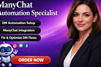 set up manychat automation for instagram, facebook and messenger