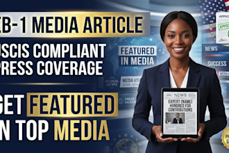 write and publish uscis compliant eb1 media article on major news outlets