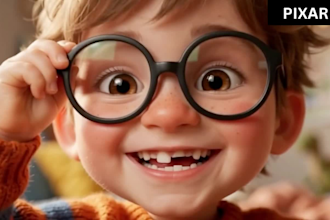 3d disney pixar animation video 3d ai cartoon pixar style storytelling animation