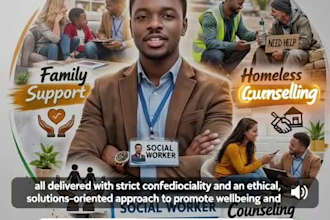do family support, homeless outreach, counseling services