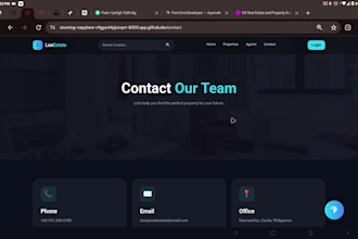 develop a modern real estate website