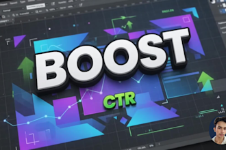 design eye catching you tube thumbnail that boost CTR