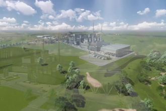 create 3d industrial power plant animation and energy facility visualization