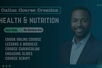 create your complete fitness online course with slides and engaging scripts