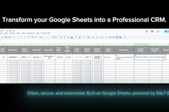 build a secure automated CRM engine in google sheets