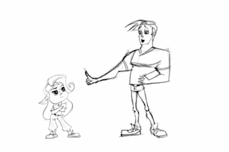 do 2d traditional, frame by frame, hand drawn, anime, character animation