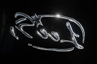 create a chrome spinning logo for you