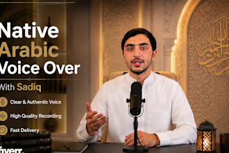 record a professional arabic voice over