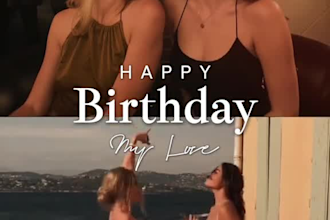 create a stunning birthday photo slideshow with music