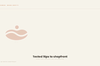 design a coffee brand logo and full identity system for cafes