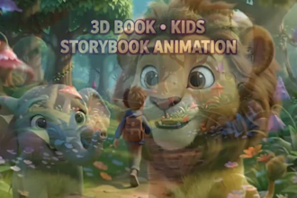 create 3d book animation kids animation ai video art ai storybook animation