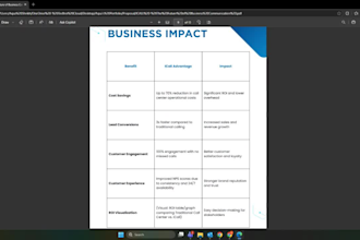 design an attractive and collaborative business proposal