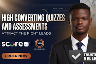 build scoreapp quiz funnel and scorecard with visual report for lead generation