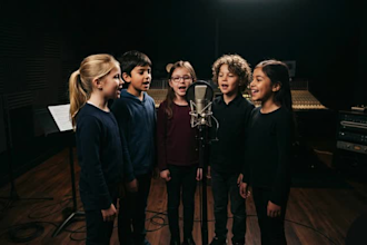 record a professional children choir for your song