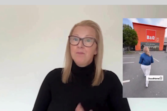 create a female, british ugc ad for mature middle age