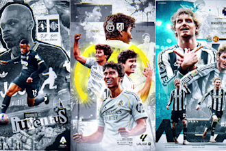 design custom sports posters, graphics, banners and flyers