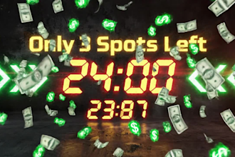 create countdown timer video
