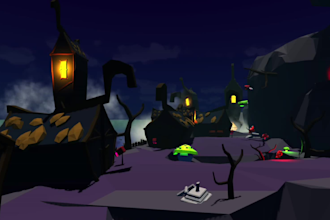 develop unreal engine low poly game environment in unreal engine